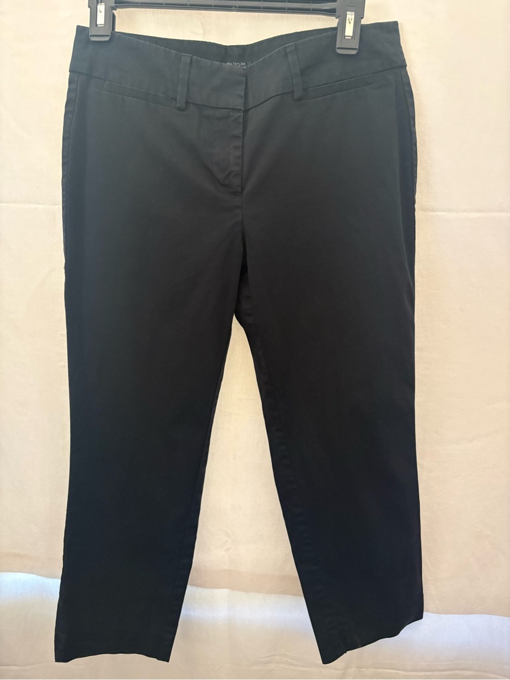 Ann Taylor Black Slim Chino Pants